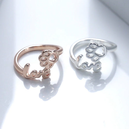 Letter Love Pet Cat Dog Paw Creative Cute
