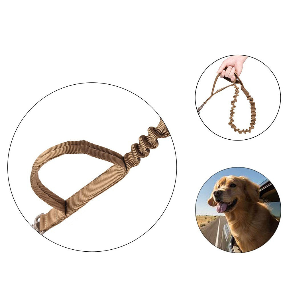 Dog elastic buffer rope