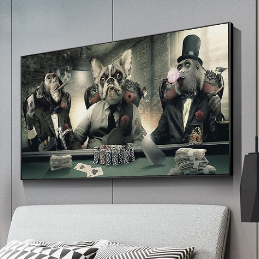 Monkeys And Dogs  Modern Home Decoration Art Painting